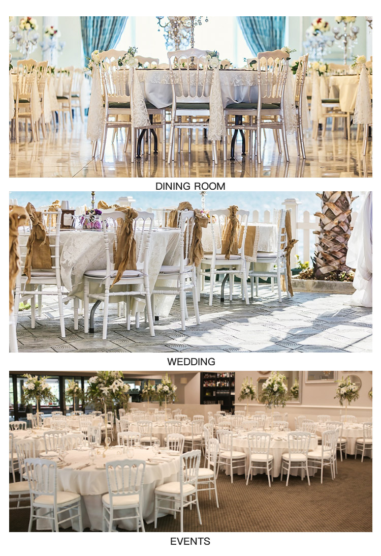 KINGNOD Dubai Wedding Party High Quality Event Plastic Napoleon Banquet Chair