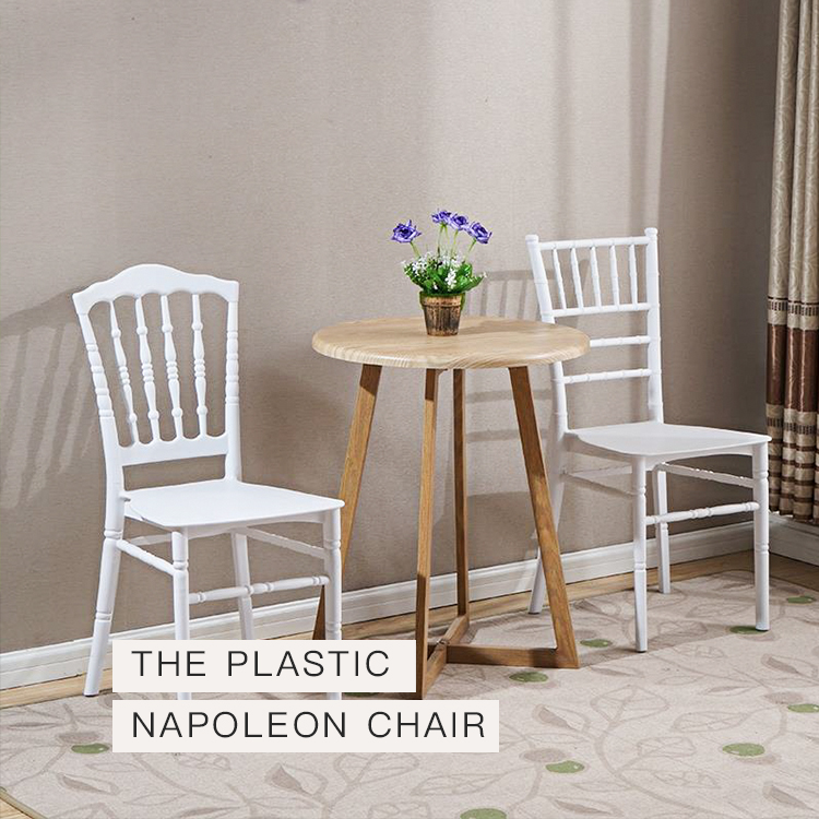 KINGNOD Dubai Wedding Party High Quality Event Plastic Napoleon Banquet Chair