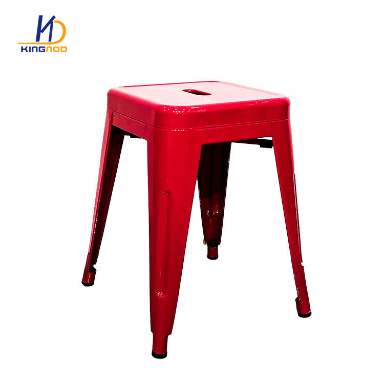 KINGNOD Bar Furniture Colored Outdoor Metal Bar Stool Set