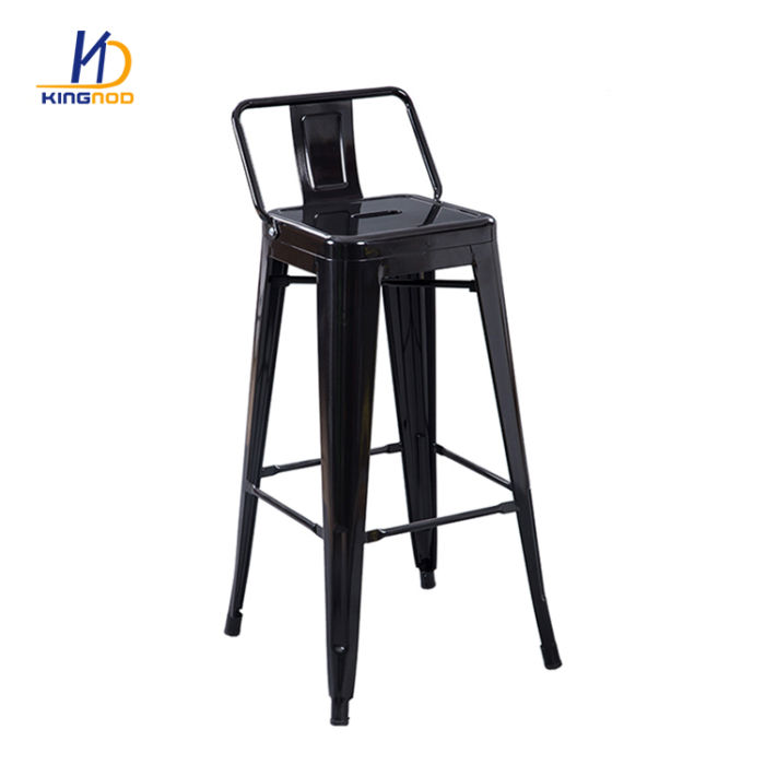 Kingnod Online High Quality Metal High Stools Counter Height Bar Stools With Backs for Sale