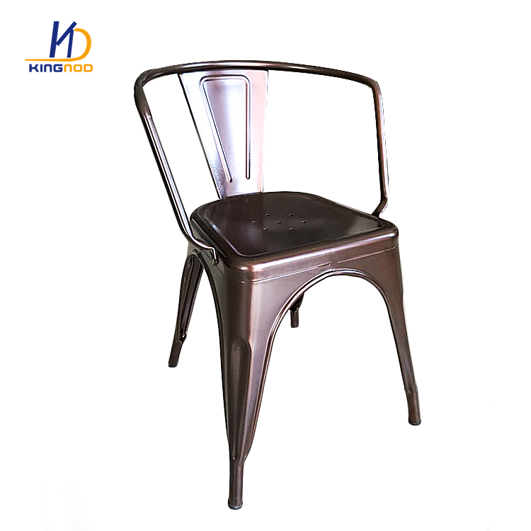 KINGNOD Bistro Cafe Restaurant Dining Chair with Armrest