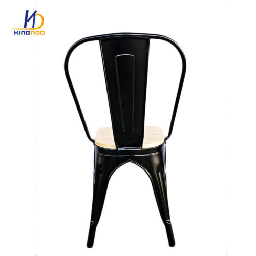 KINGNOD Elegant Design Durable Metal Dining Chair with Wood Seat