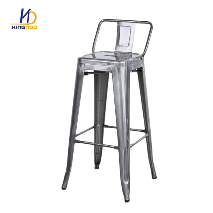 KINGNOD Hot sale stackable Tabouret de Bar Stool Chair With Back