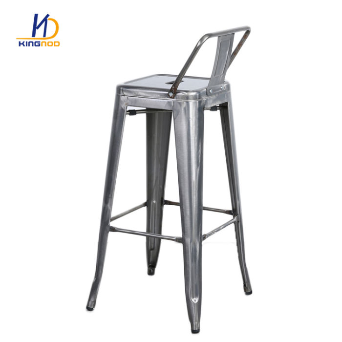 KINGNOD Hot sale stackable Tabouret de Bar Stool Chair With Back