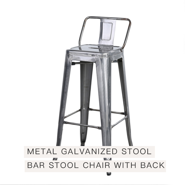 KINGNOD Hot sale stackable Tabouret de Bar Stool Chair With Back