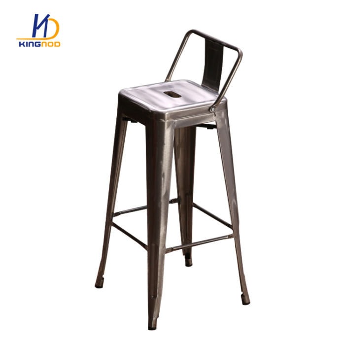 KINGNOD Hot sale stackable Tabouret de Bar Stool Chair With Back