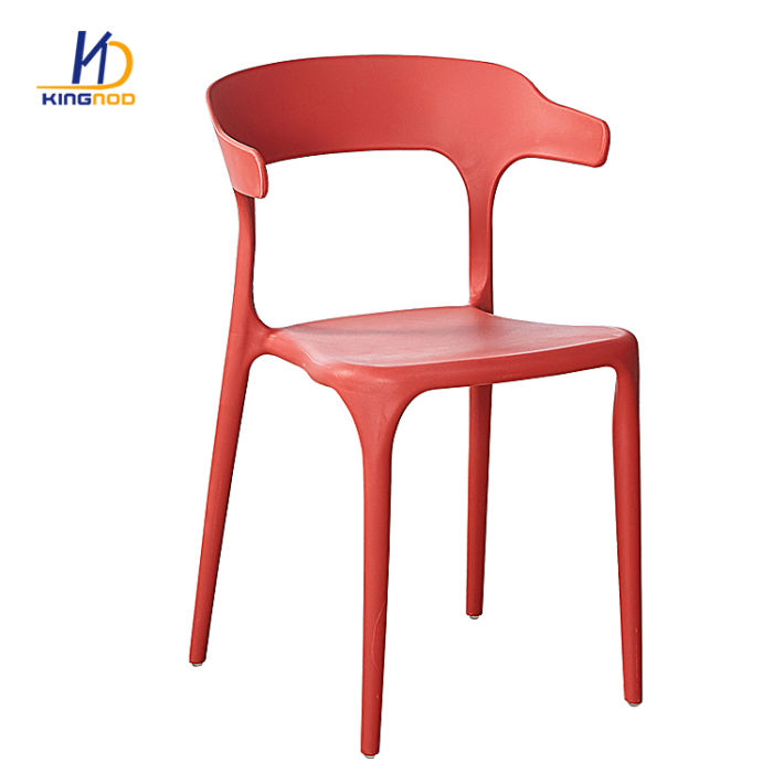 KINGNOD Wholesale Cheap Plastic Chairs Cafe Shop Stackable Plastic Dining Chair