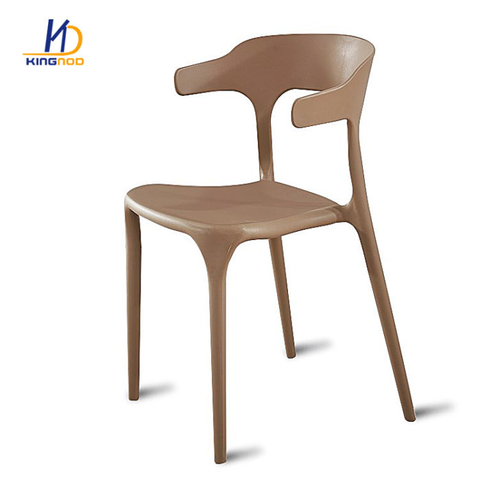 KINGNOD Wholesale Cheap Plastic Chairs Cafe Shop Stackable Plastic Dining Chair