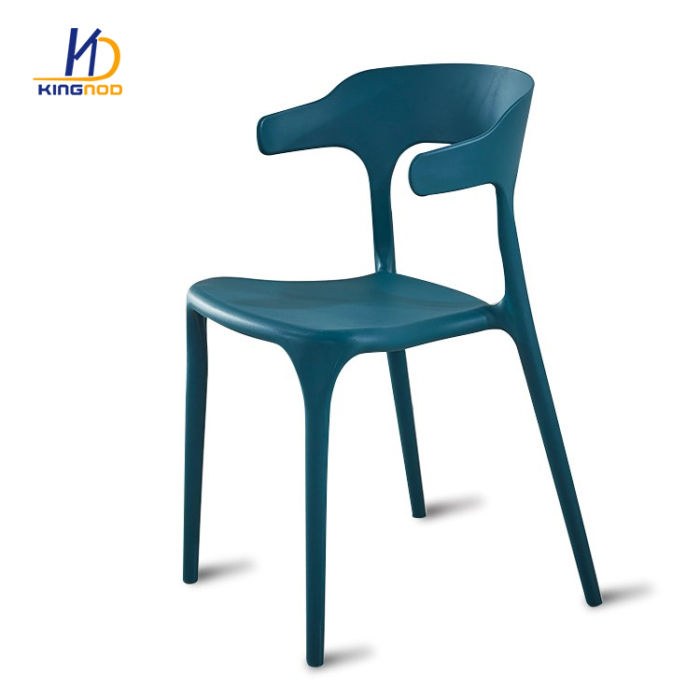 KINGNOD Wholesale Cheap Plastic Chairs Cafe Shop Stackable Plastic Dining Chair