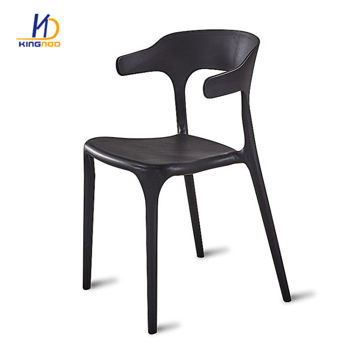 KINGNOD Wholesale Cheap Plastic Chairs Cafe Shop Stackable Plastic Dining Chair