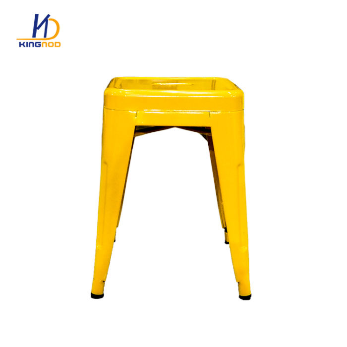 KINGNOD Bar Furniture Colored Outdoor Metal Bar Stool Set