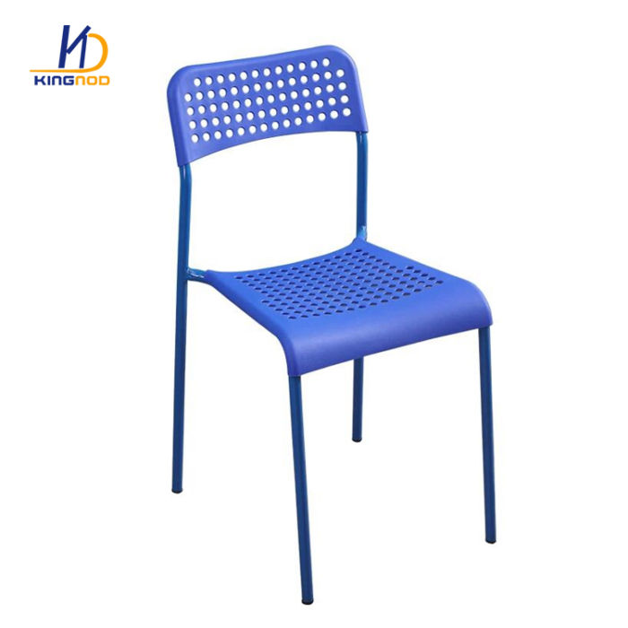 Armless Stackable PP Plastic Lounge Chair