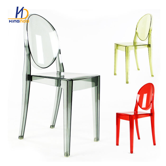 Clever Plastic Chair Stackable Transparent Dining Room Chair