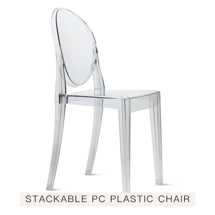 Clever Stackable Transparent Dining Room Chair