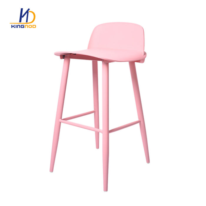 European Nordic bar chair high stool minimalist plastic strip club chair