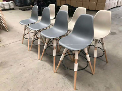 Free sample Luxury French Italian Modern Plastic Dining Chair