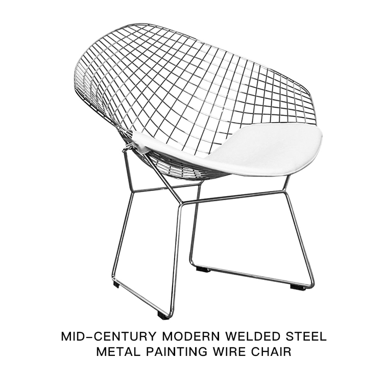 Garden Furniture outdoor steel Wire Outdoor Painting wire chair