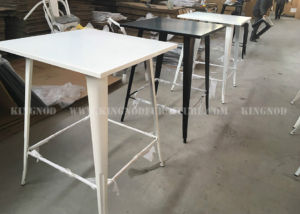 High Quality Industrial Removable Metal Top Dining Table