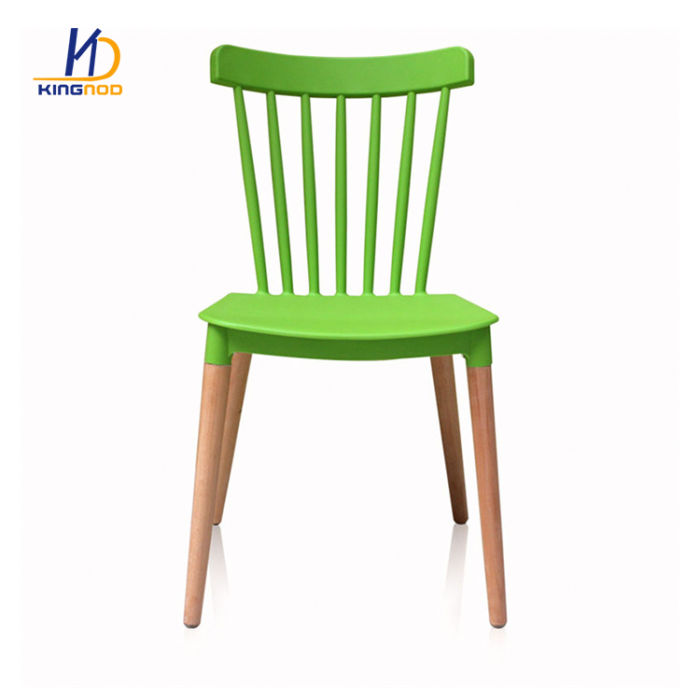 Home Living Room Restaurant Modern Furniture Backrest Wood Leg Chair