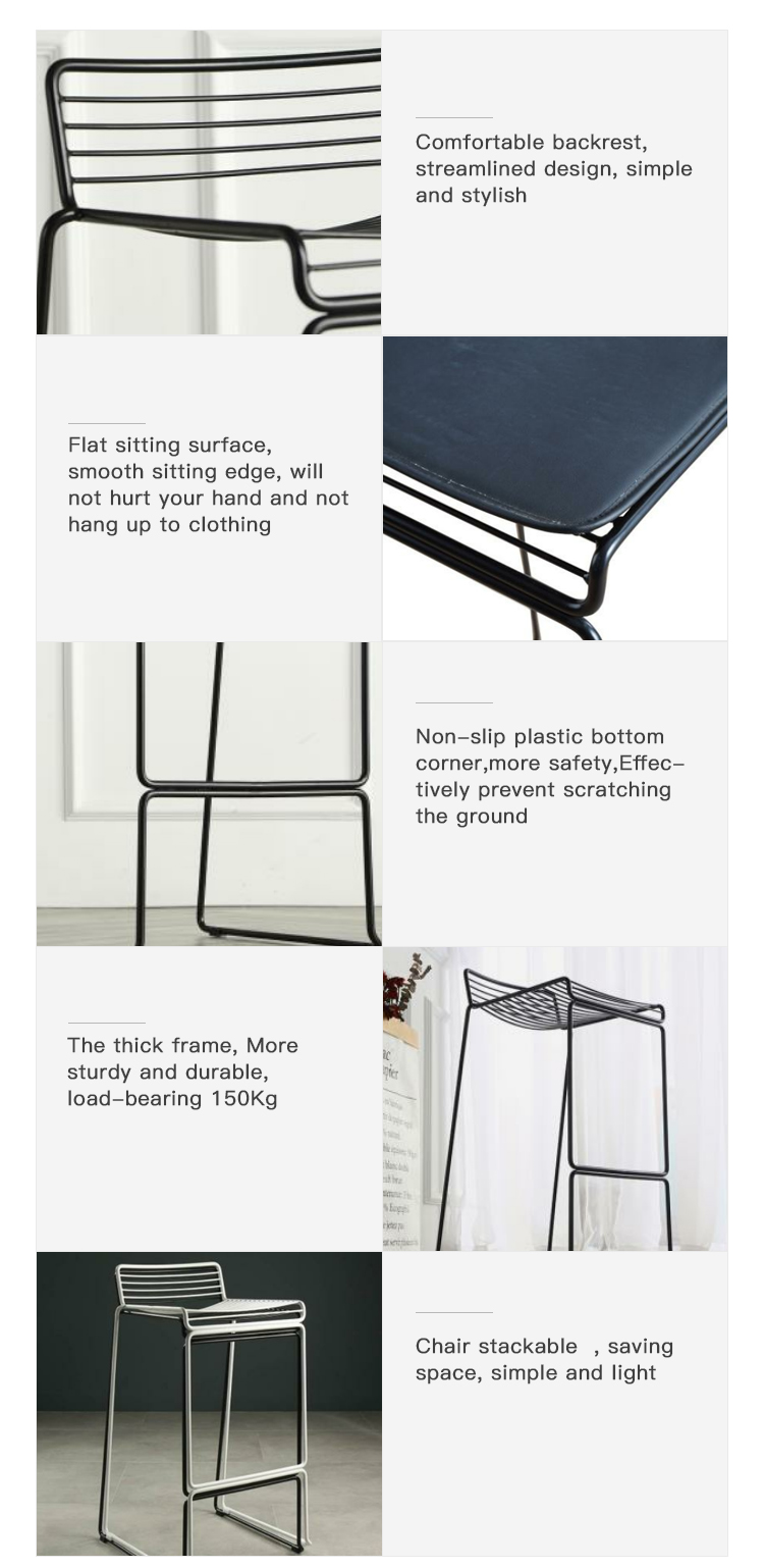 Hot Sale Good Quality Metal Bar Chair durable and sturdy Stool Chair For Bar Furniture