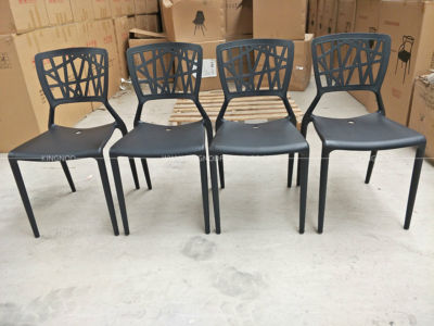 Dining Leisure Furniture Plastic Stacking Bistro Chairs