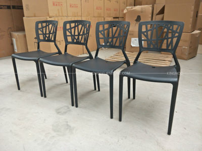 Outdoor Leisure Furniture Plastic Stacking Bistro Chairs