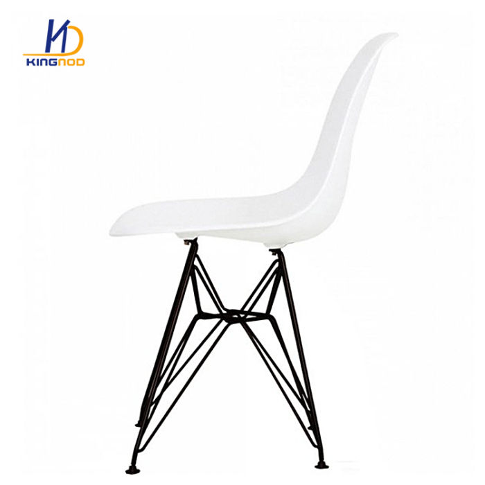 Indoor Living Room Kitchen Plastic Manufacturer Dining Chairs with Painted Legs