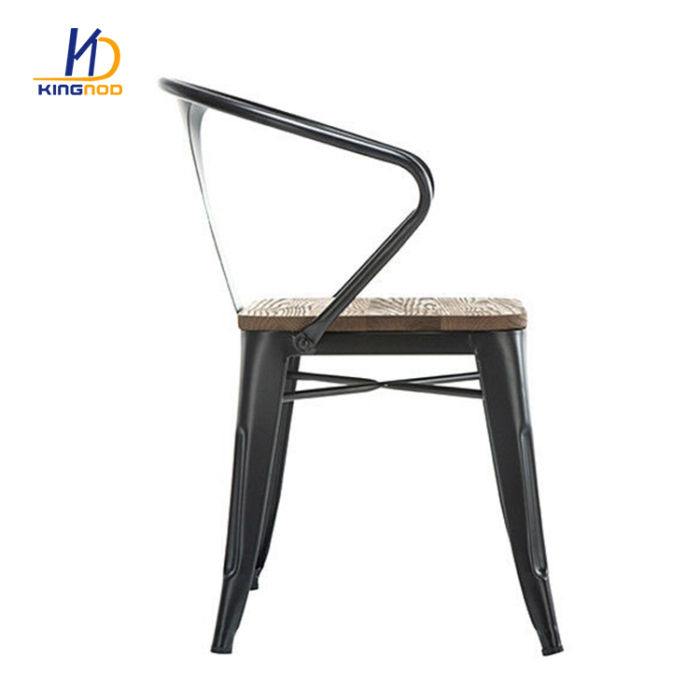 Industrial Style Design Bistro Armchair Stackable Cafe Tolix Metal Chair