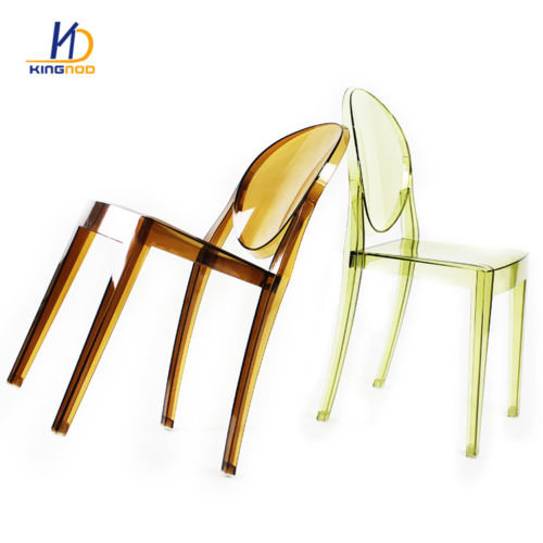 KINGNOD Clever Plastic Chair Transparent Dining Room Chair