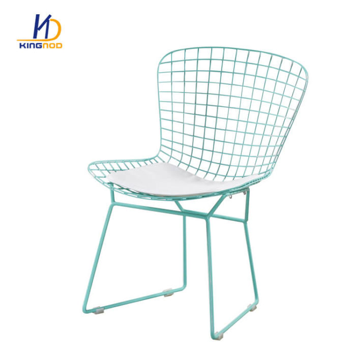 KINGNOD comfortable Metal Wire Back Chair