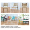 Leisure Plastic Fashion Outdoor Leisure Chair Plastic Backrest Chair