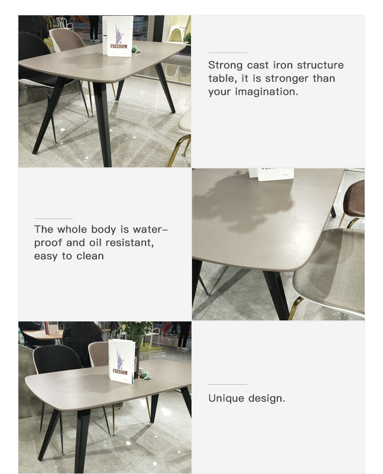 MDF Top European Design Big Size Dining table design
