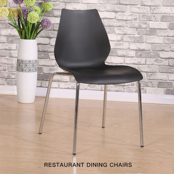 Metal Painting Legs Modern Design Restaurant Dining Chairs