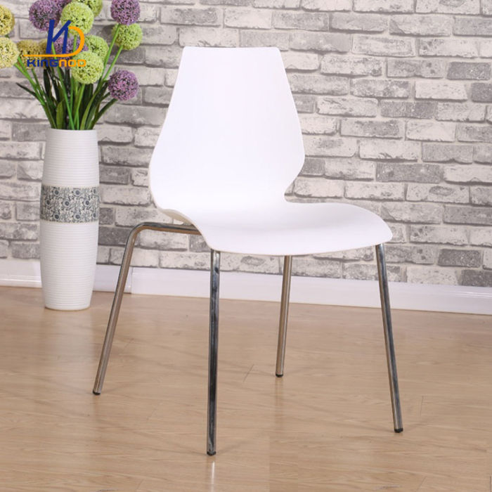 Modern Design Plastic Seat Metal Painting Legs Restaurant Dining Chairs