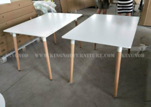 Modern Furniture Beech Solid Wood Leg Square Dining Table Kitchen