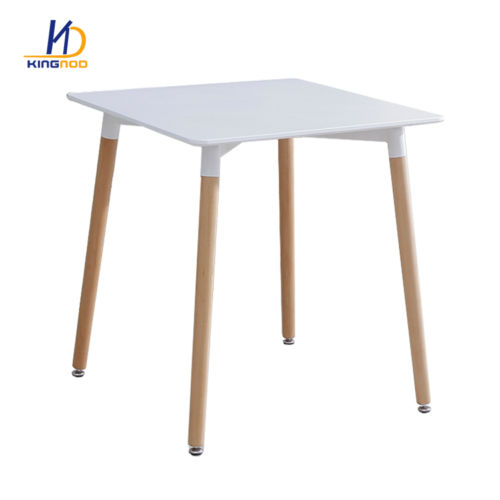 Modern Furniture Simple Beech Solid Wood Leg Square Dining Table Used For Kitchen