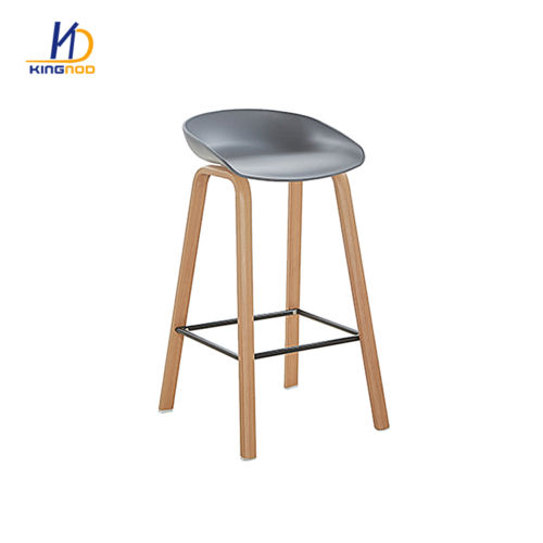 Modern Outdoor Plastic Seat High Bar Stool Chair