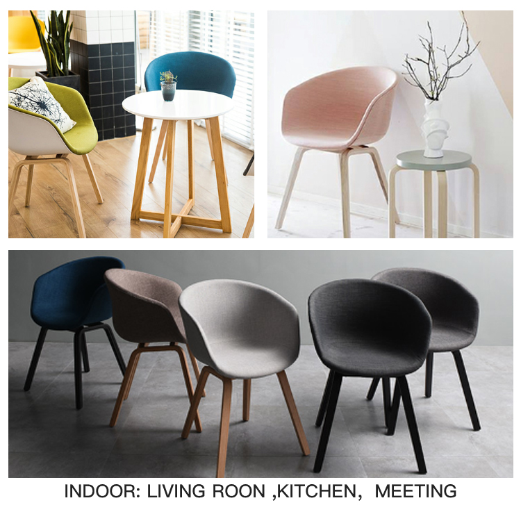 Modern restaurant dining Room plastic fabric chair