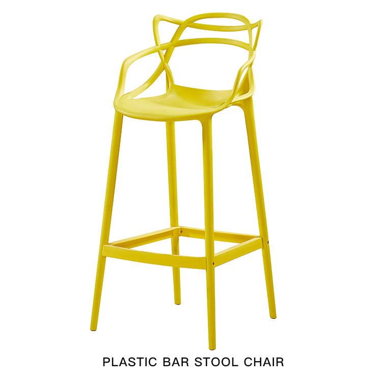 New Design Modern Commercial Bar Stool Plastic Counter Chair