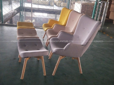 OEM Leisure Designer Modern Velvet Patchwork Fabric Sofa Chair