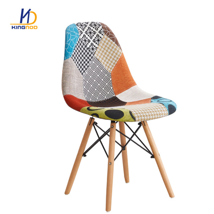 Patchwork Fabric Upholstered Chair Dining Patchwork Chair