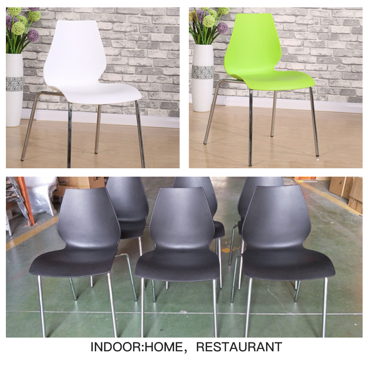 Plastic Seat Modern Design Restaurant Dining Chairs