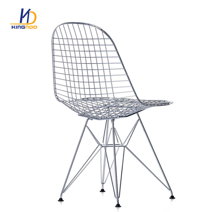 Powder Coated Metal simple Replica Wire Chair