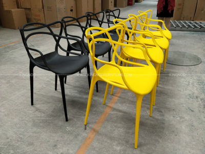 Stackable Colorful Modern Outdoor Dining Room Plastic Chairs