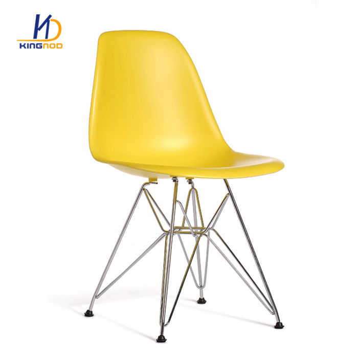 Various Color Modern Dining Plastic Acrylic Chair With Wooden Legs