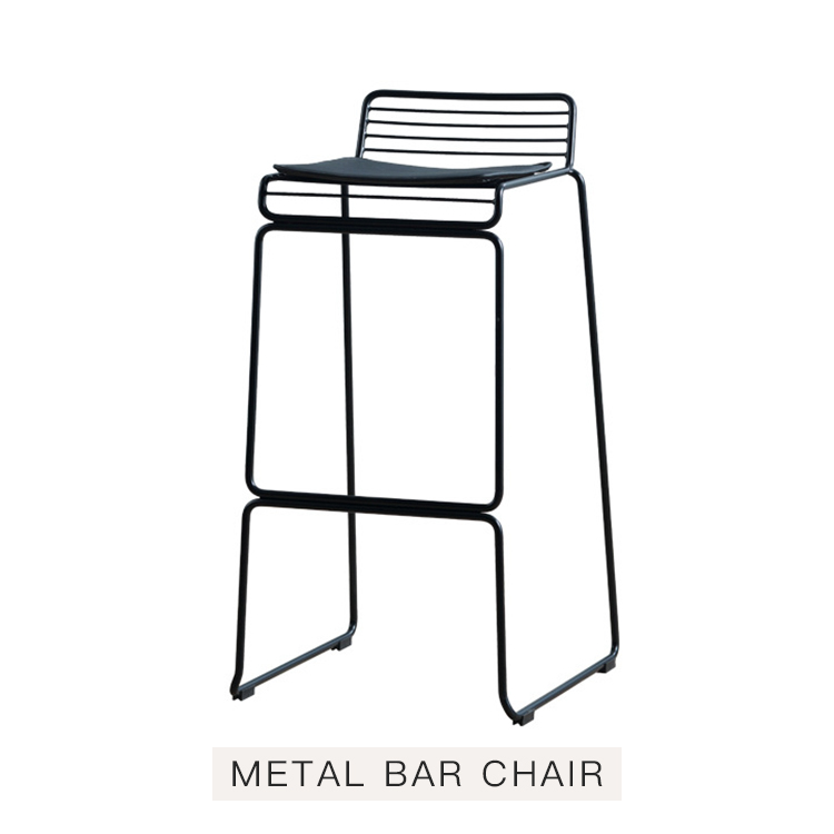 Wedding Party Used Hot Sale Good Quality Metal Bar Chair durable and sturdy Stool Chair For Bar Furniture