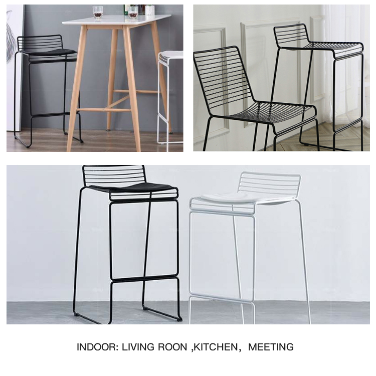 Wedding Party Used Hot Sale Good Quality Metal Bar Chair sturdy Stool Chair For Bar Furniture