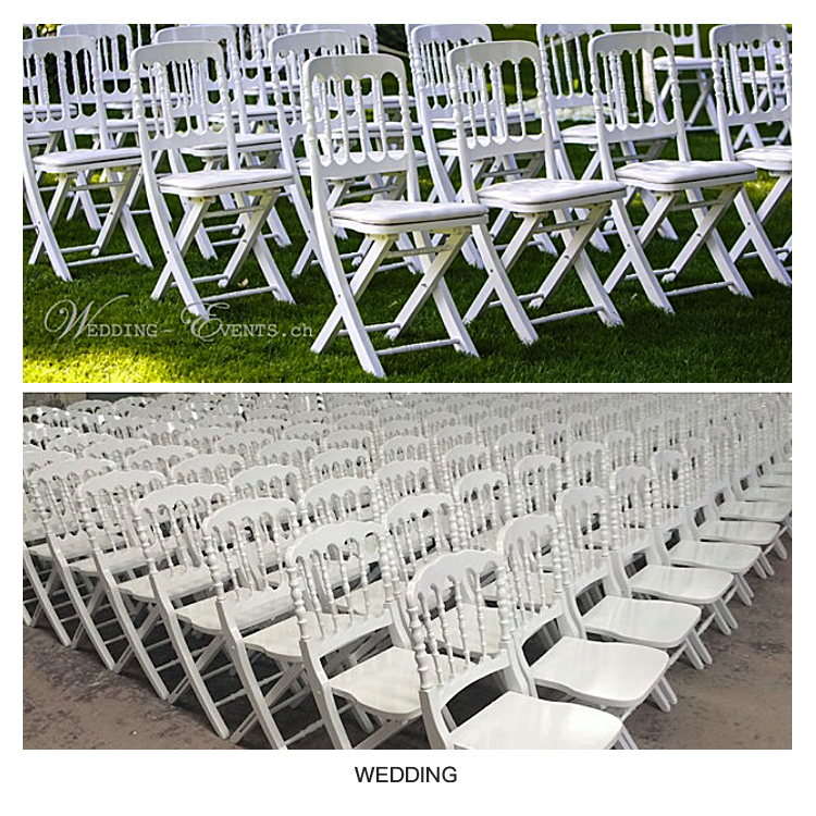 Wholesale Outdoor Garden White Resin Restaurant Wedding Wood