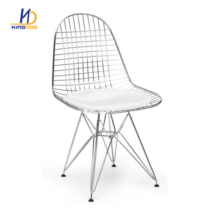 garden furniture Powder Coated Metal Replica Wire Chair