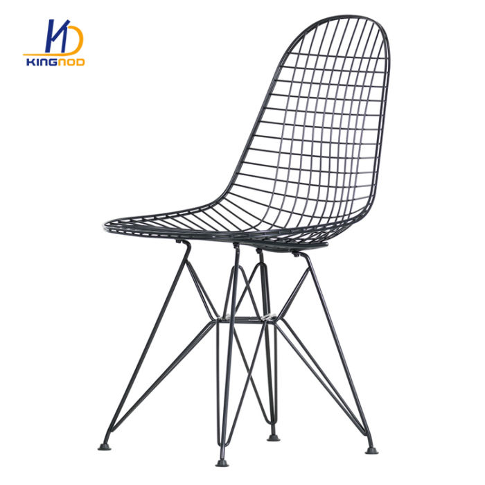 garden furniture Powder Coated Metal simple Replica Wire Chair